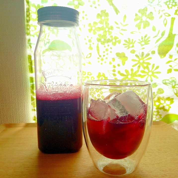 絶品ぶどうジュース【家庭菜園の種ありぶどう消費!】